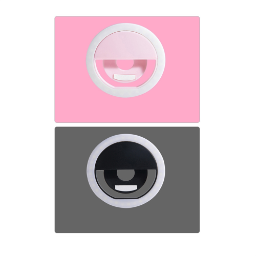 LED Selfie Ring Light with 3-Level Adjustable Brightness Black 1
