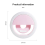 LED Selfie Ring Light with 3-Level Adjustable Brightness White 6