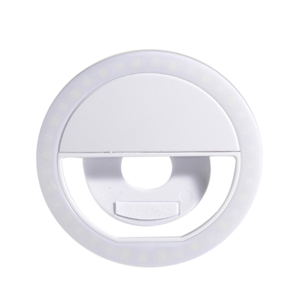 Led Selfie Ring With 3-Level Adjustable Brightness Light/White