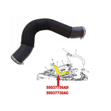 Intercooler Outlet Hose for Jeep Cherokee Kj, Liberty Kk 2.5Crd & 2.8Crd (2005-2007)
