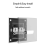 Wall Light Switch 2 Gang Tempered Glass Panel Blue LED Night Light 4