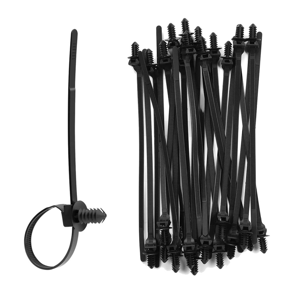 100Pcs Tree Nylon Push Mount Zip Ties, Wire Ties 4713813157200
