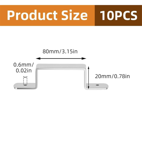 Fence Clips 10 Pieces Fence Support Post Clips Hardware Repair Tool 2