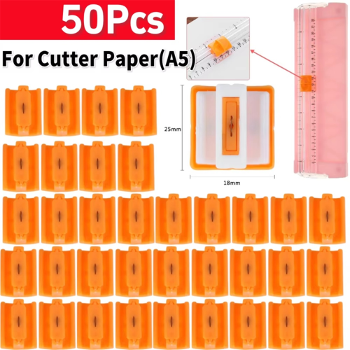 50Pcs Paper Trimmer Spare Knife Machine 1