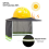 Protetor solar para capacete, protetor solar de alta visibilidade para pescoço 5