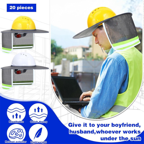 Protetor solar para capacete, protetor solar de alta visibilidade para pescoço 1