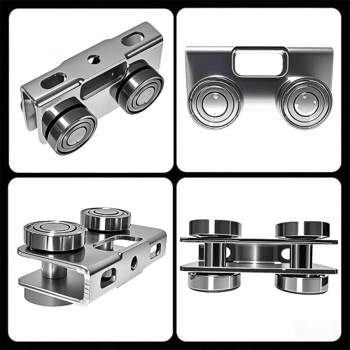 4 Wheel Trolley Assembly Rollers,Load & Stable Roller Trolley 2Pcs 2