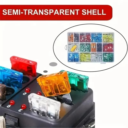 1Set 180Pcs Car Fuses Assorted Kit 1