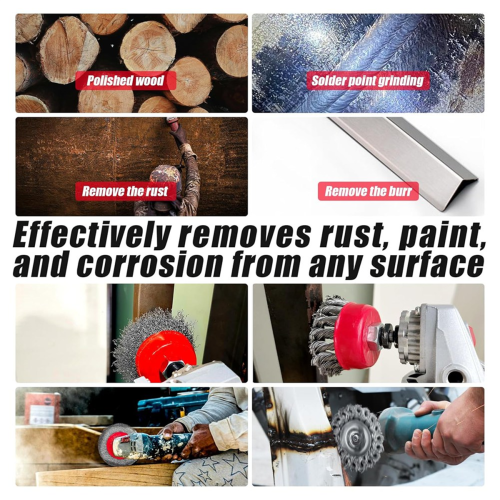8pcs Angle Grinder Wire Wheel Set Knotted Coarse Cup Brushes 2