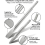 SDS Plus Chisel Set,6pcs Tile Chisel Spade Chisel Drill Hammer Chisel 4
