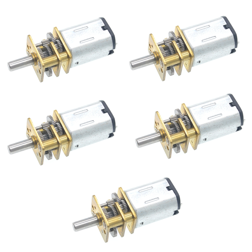 5Pc Ga12-N20 Mini Metal Gear Motor Dc 3V Gear Wheel Gear Motors 15Rpm 4851642777746