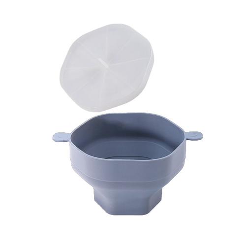 Mikrowellen-Popcorn-Schüssel, faltbar, Popcorn-Maker, Eimer, Schüssel, Grau 1