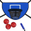 Trampoline basketbalringset met pomp en minibal 1