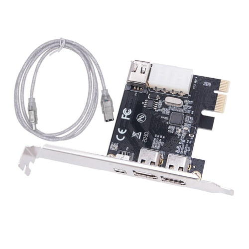 Κάρτα καταγραφής βίντεο PCI-E 1X 1394 4 θυρών DV HD Κάρτα Firewire