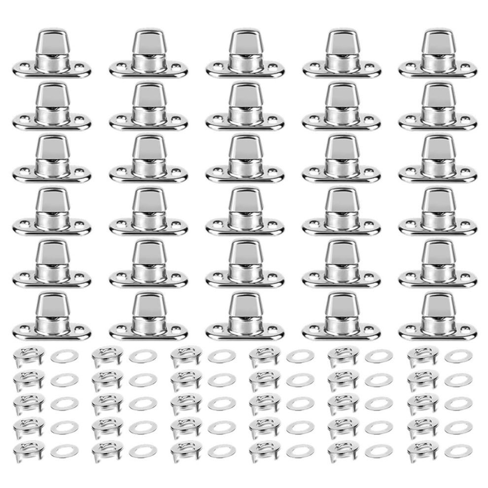 30 Piece Set Grade Twist Lock Fasteners Turn Button Eyelet-image-OPC-PJT2YMV-NEW