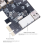 Κάρτα καταγραφής βίντεο PCI-E 1X 1394 4 θυρών DV HD Κάρτα Firewire 3