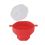 Mikrowellen-Popcorn-Schüssel, faltbar, Popcorn-Maker, Eimer, Schüssel, Rot 2