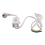 FI Circuit Breaker Socket Residual with Cable, EU Plug White 1