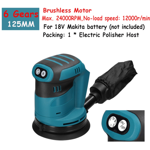 Borstlös motor Sladdlös Orbitalslip Träslip 1