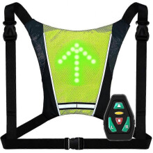 Led Bike Turn Signal Backpack ,led Bicycle Turn Signals Vest ,usb Rechargeable Reflective Backpack with Direction Indicator for Outdoor Night