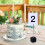 20 pezzi Porta memo con base a cubo e clip a coccodrillo 5