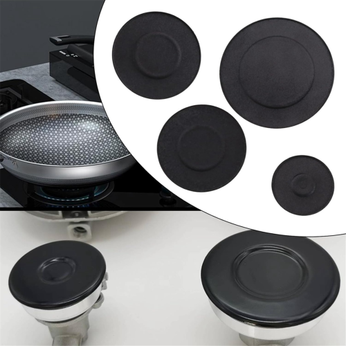 4 Pcs Cooker Hob Gas Burner Cap 55mm 75mm 100mm Concave 1