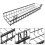 Hanging Basket for Wire Wall Grid Panel, 40X10X5CM, Black Painted 6