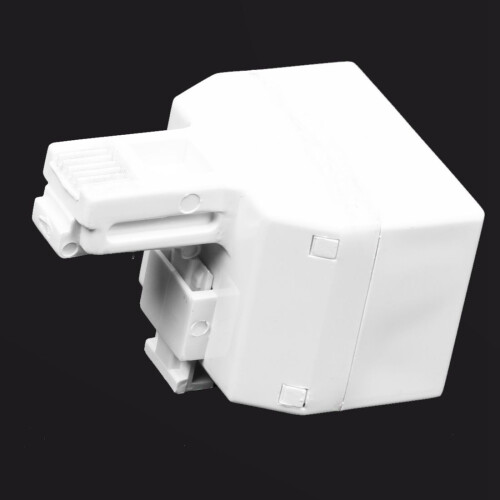 2-vägs 6P4C RJ11 modulär telefonväggadapter och splitter 2