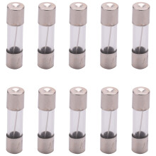 10 peças 250 V 10 A de retardo de tempo de fusão de vidro tubos de fusíveis de 5 mm x 20 mm