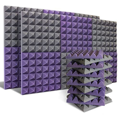 24-pack akoestische panelen, geluidsdichte schuimpanelen