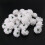 30 pcs Carnations Artificial Flower Silk Spherical Heads White 2