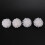 30 pcs Carnations Artificial Flower Silk Spherical Heads White 4
