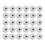30 pcs Carnations Artificial Flower Silk Spherical Heads White 1