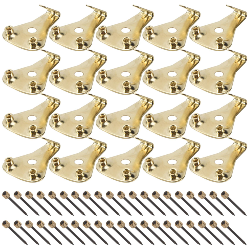 20 Pack 50 Lbs Picture Frame Hangers Hooks with Nails, Hanging Kit 2