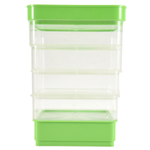 Kit de germinação de sementes de feijão, kit de cultivo de brotos empilhável de quatro camadas