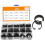 445Pcs C Typ Interne Sicherungsring Beibehaltung Ringe Sortiment Kit Schwarz 1