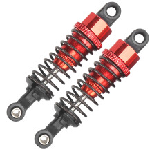 Stoßdämpfer 65mm Aluminiumlegierung RC Federdämpfer passend für Traxxas Slash 2WD RC Autos Rot