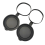 2 Stück Fernglas Schutzgummi Objektivdeckel 61-63MM 2