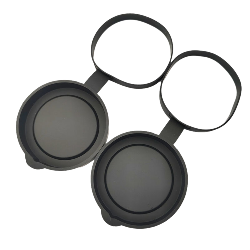 2 tapas protectoras de goma para objetivo de binoculares, 61-63 mm 1