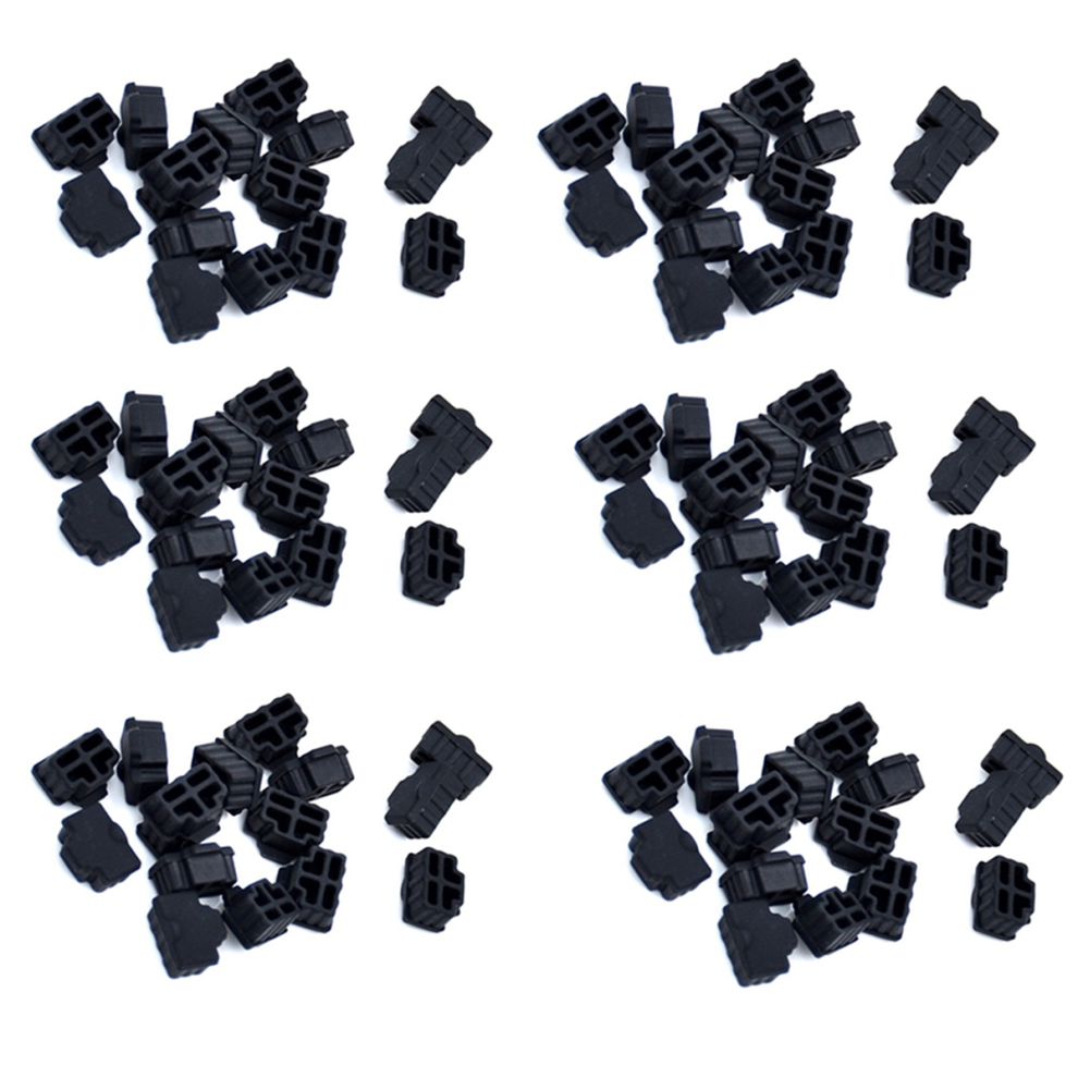 100pcs RJ45 Anti Dust Cover Caps Ethernet Hub Port Protector Plugs