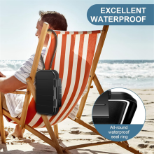 Mini cofre portátil à prova d'água, cofre para viagem na praia, cofre com combinação