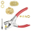 Set van 6 mm ringoogtangen, set ringgatponstangen 1