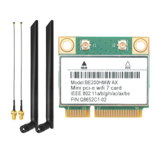 WiFi-kortti Bluetooth 5.4 802.11BE -verkkosovittimelle, ulkoinen antenni