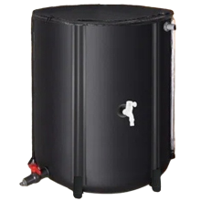 Regenwaterrecycling Wateropslagtank Tuinirrigatie Emmer Zwart