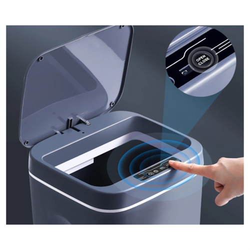 Smart Induction Trash Can Electric Trash Can Waterproof Wastebasket 2