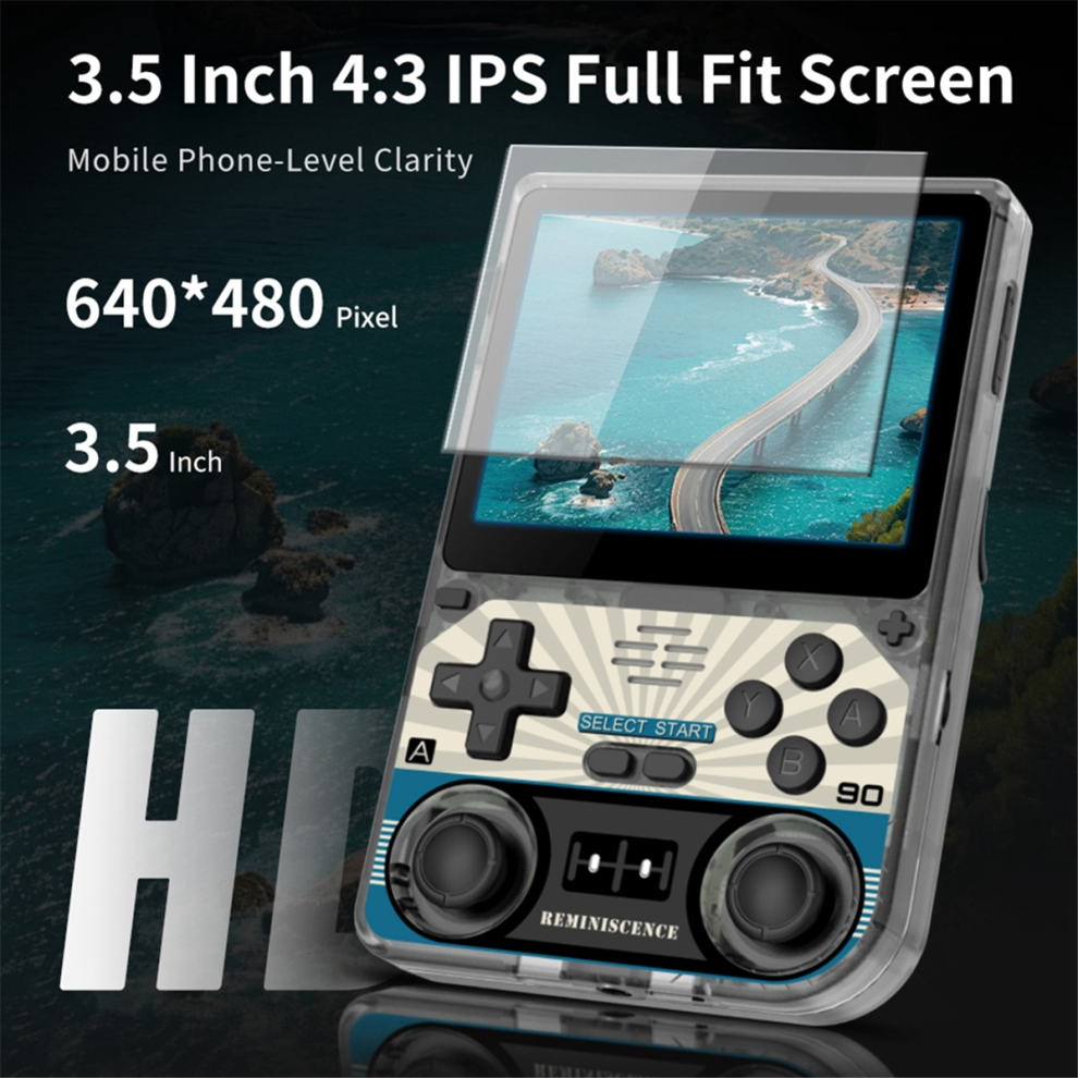 V20 Retro Video Handheld Game Console 64Gb 3.5Inch Ips Hd Screen A Black 4713866775994