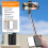 Mobile Phone Bluetooth Camera Selfie Stick Vlog Video Focus Black 2