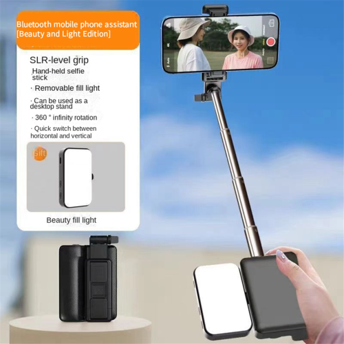 Mobile Phone Bluetooth Camera Selfie Stick Vlog Video Focus Black 1