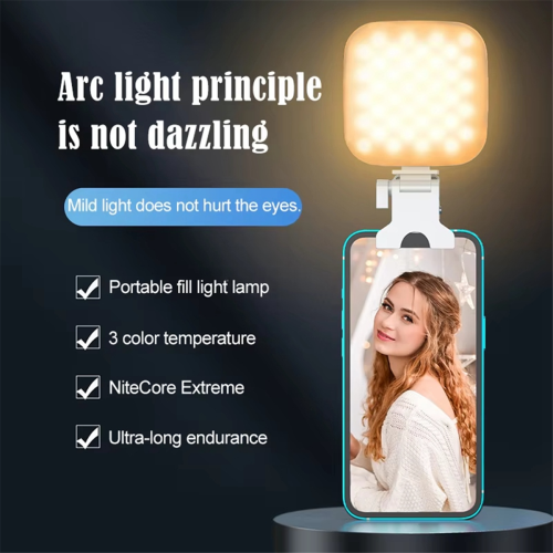 Φωτιστικό τσέπης LED για selfie, κλιπ φωτισμού βίντεο, στρογγυλό δακτύλιο A 2