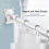 2-pack acryl douchegordijnroede wandmontage 5